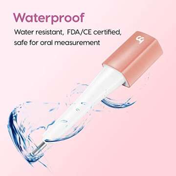 Femometer Smart Basal Thermometer BBT Thermometers Ovulation, Fertility Monitoring Tracking, Smart High-Precision Thermometer for Ovulation Tracking and Prediction Sync with Femometer APP