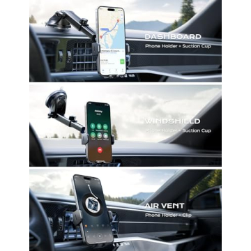 Fast Wireless Car Charger Mount for iPhone & Galaxy