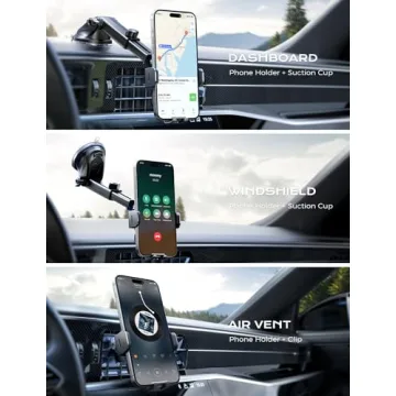 Fast Wireless Car Charger Mount for iPhone & Galaxy