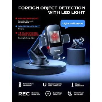 Fast Wireless Car Charger Mount for iPhone & Galaxy