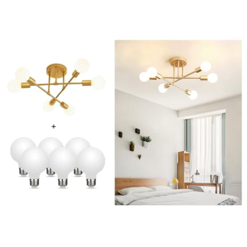 Dellemade 6 Light Modern Sputnik Chandelier