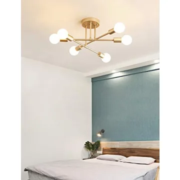 Dellemade 6 Light Modern Sputnik Chandelier