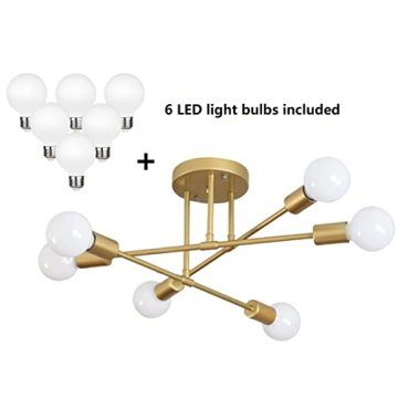 Dellemade 6 Light Modern Sputnik Chandelier