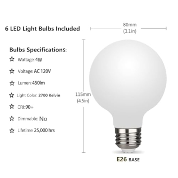 Dellemade 6 Light Modern Sputnik Chandelier