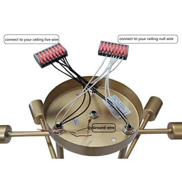 Dellemade 6 Light Modern Sputnik Chandelier