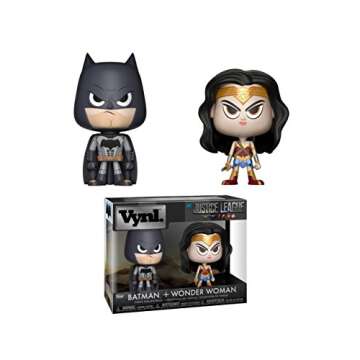 Funko Vynl: DC Comics- 2 Pack- Wonder Woman & Batman Standard, Black