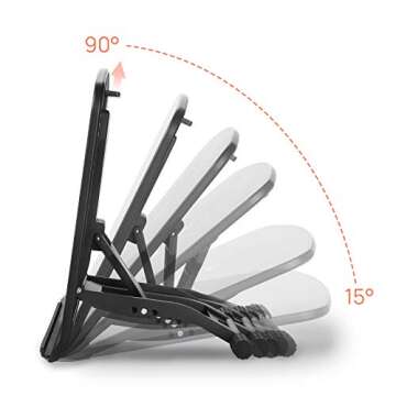 Parblo PR 100 Universal Tablet Stand, Adjustable from 10 to 16 inch for Drawing Tablets, Monitors, Compatible with iPad, Microsoft Surface Pro Series, Laptop