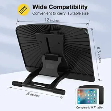 Parblo PR 100 Universal Tablet Stand, Adjustable from 10 to 16 inch for Drawing Tablets, Monitors, Compatible with iPad, Microsoft Surface Pro Series, Laptop