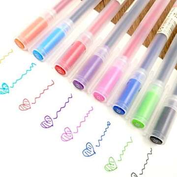 XSG Premium Gel Ink Pen Fine Point Pens Ballpoint Pen 0.5mm for Japanese Office School Stationery Supply 12 Packs