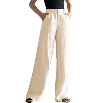 Hooever Women's High Waisted Flowy Drape Pants - Comfort & Style