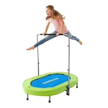 HearthSong Jump2It Indoor Trampoline with Adjustable Handle