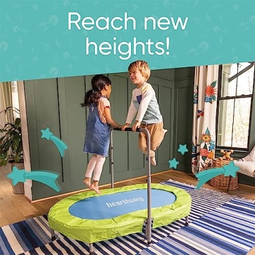 HearthSong Jump2It Indoor Trampoline with Adjustable Handle