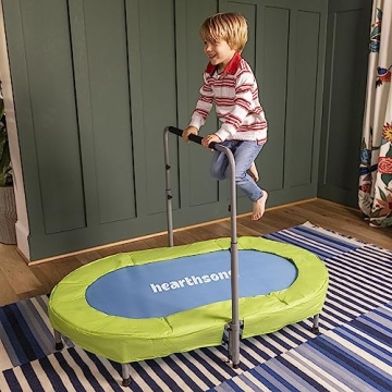HearthSong Jump2It Indoor Trampoline with Adjustable Handle