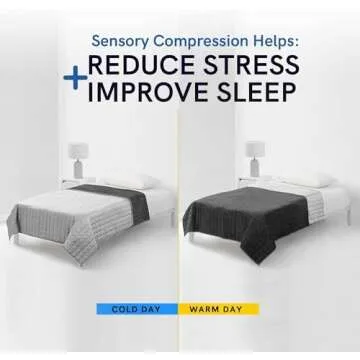 YnM Exclusive Weighted Blanket, Cooling & Cozy Velvet Dual-Sided, Smallest Compartments, Ideal for Two Persons of 110~190lbs on Queen/King/Ca King Bed (88x104 Inches, 25 Pounds, Light Grey)