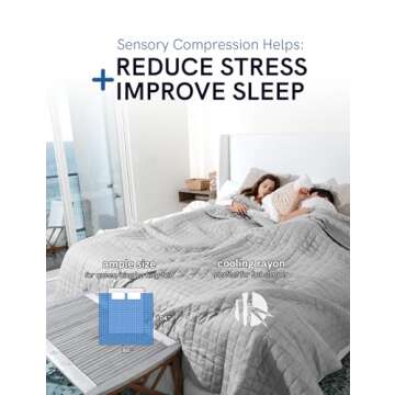YnM Exclusive Weighted Blanket, Cooling & Cozy Velvet Dual-Sided, Smallest Compartments, Ideal for Two Persons of 110~190lbs on Queen/King/Ca King Bed (88x104 Inches, 25 Pounds, Light Grey)