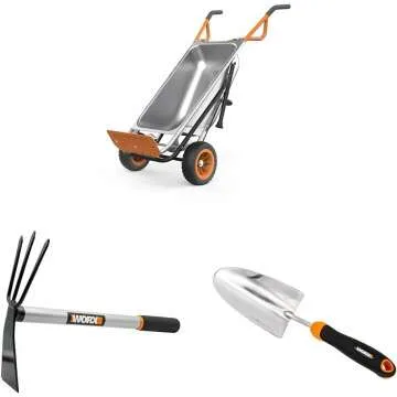 Worx Aerocart 8-in-1 Yard Cart & Hoes