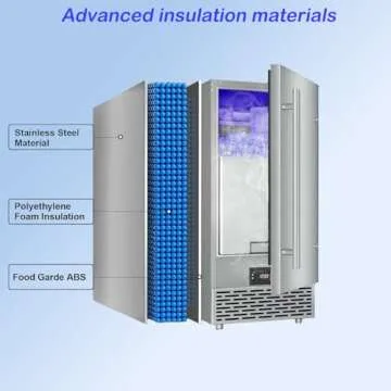 High-Output Stainless Steel Undercounter Ice Maker