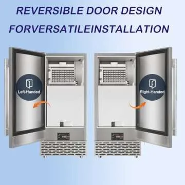 High-Output Stainless Steel Undercounter Ice Maker