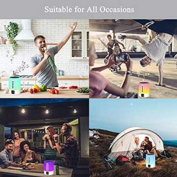 Unique Alarm Clock Bluetooth Speaker With Night Light