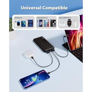 Miady 10000mAh Dual USB Portable Charger