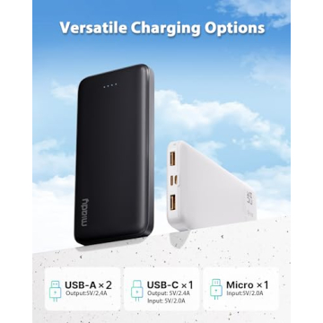 Miady 10000mAh Dual USB Portable Charger