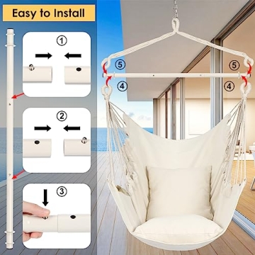 Y- STOP Hammock Chair for Indoor and Outdoor Relaxation