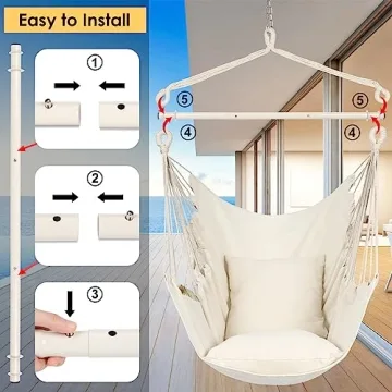 Y- STOP Hammock Chair for Indoor and Outdoor Relaxation