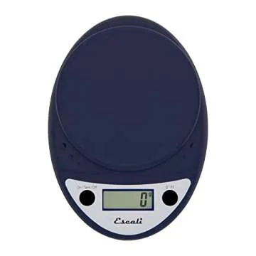 Escali Primo Digital Food Scale Multi-Functional Kitchen Scale and Baking Scale for Precise Weight Measuring and Portion Control, 8.5 x 6 x 1.5 inches, Royal Blue