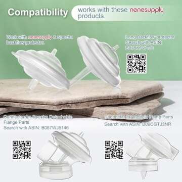 Nenesupply Silicone Backflow Protector Membrane Compatible with Spectra Backflow Protector Use on Spectra S2 Spectra S1 Spectra 9 Plus Replacement Parts for Spectra Pump Parts and Spectra S2 Parts