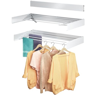KENVC Wall Mounted Drying Rack 40" - Versatile Laundry Solution for Space Saving