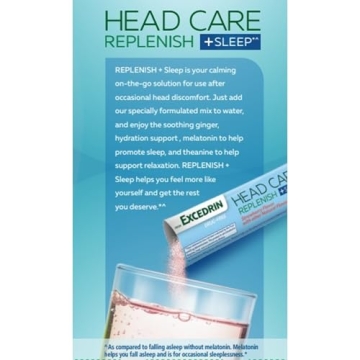 Excedrin Head Care Replenish Plus Sleep Supplement - 24 Pack