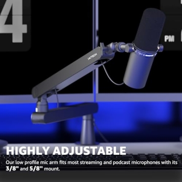 Adjustable IXTECH 360° Swivel Mic Arm for Studio Use