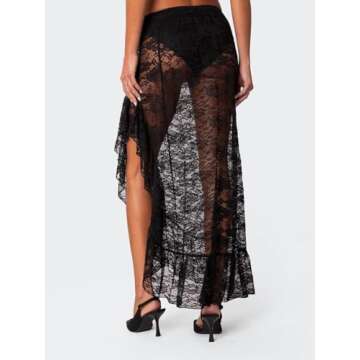 Cicy Bell Lace Maxi Skirt - Elegant Summer Fashion