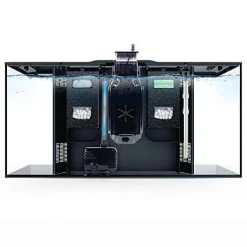 Fluval Flex 32.5 Marine Salt Water Aquarium Kit - Fish Tank for Fish, Coral & More - Comes with LED Lights, Filtration System & More - 32.5" x 15.75" x 15.35" - 123 L, 32.5 Gal. - Black