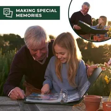 Seed Storage Organizer Binder - Seed Packet Organizer with 50 Pack Sheet Protectors That Stores 200 Seed Envelopes. Seed Storage Binder Delivering Complete Seed Saving Kit for Every Garden Lover.