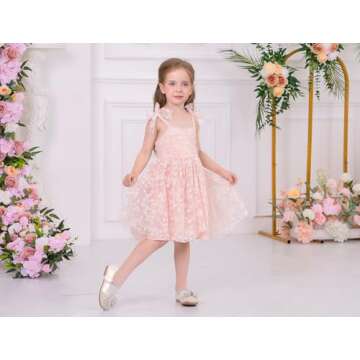 Charming Baby Girl Butterfly Dress for First Birthday