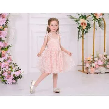 Charming Baby Girl Butterfly Dress for First Birthday