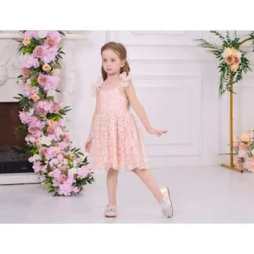 Charming Baby Girl Butterfly Dress for First Birthday