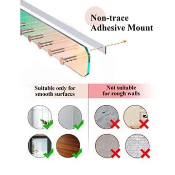 NiHome Wall Mount Jewelry Organizer 2-Pack for Stylish Storage