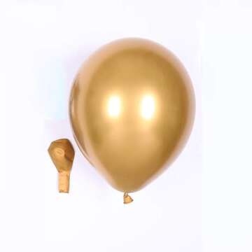 GIHOO 46pcs Green Gold Chrome Balloon Arch Kit for Celebrations