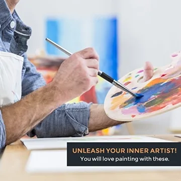 Nicpro 12 PCS Acrylic Paint Brushes Set for Adults and Kids