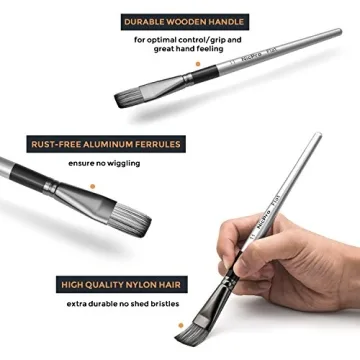 Nicpro 12 PCS Acrylic Paint Brushes Set for Adults and Kids