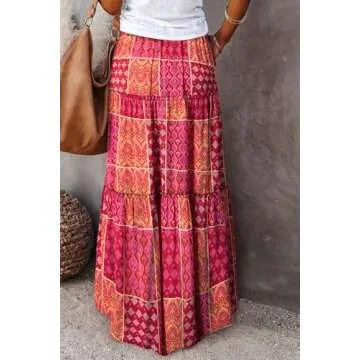 Stylish Boho Maxi Skirt with Pockets for Summer Wear