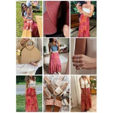 Stylish Boho Maxi Skirt with Pockets for Summer Wear