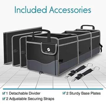 Trunk Organizer with Cooler for All Vehicle Types