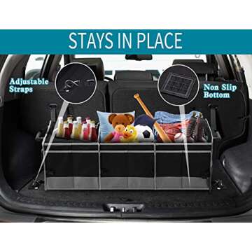 Trunk Organizer with Cooler for All Vehicle Types