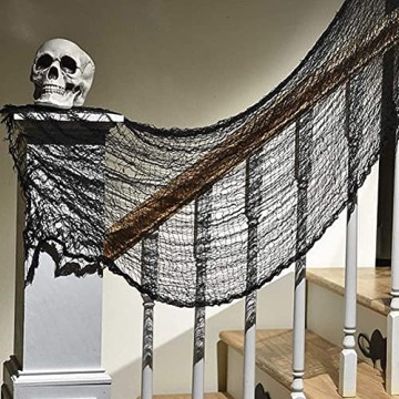 Biubee 5Pcs Halloween Black Creepy Cloth for Spooky Decorations