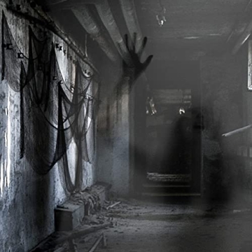 Biubee 5Pcs Halloween Black Creepy Cloth for Spooky Decorations