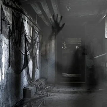 Biubee 5Pcs Halloween Black Creepy Cloth for Spooky Decorations