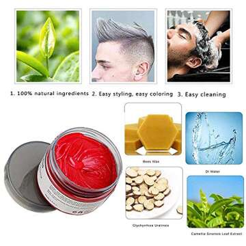 BeeShine Hair Coloring Wax for Vibrant Temporary Hair Styles